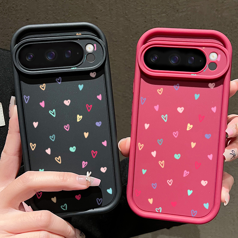 Colorful Little Hearts Soft Ca - Google Pixel 9 review and price