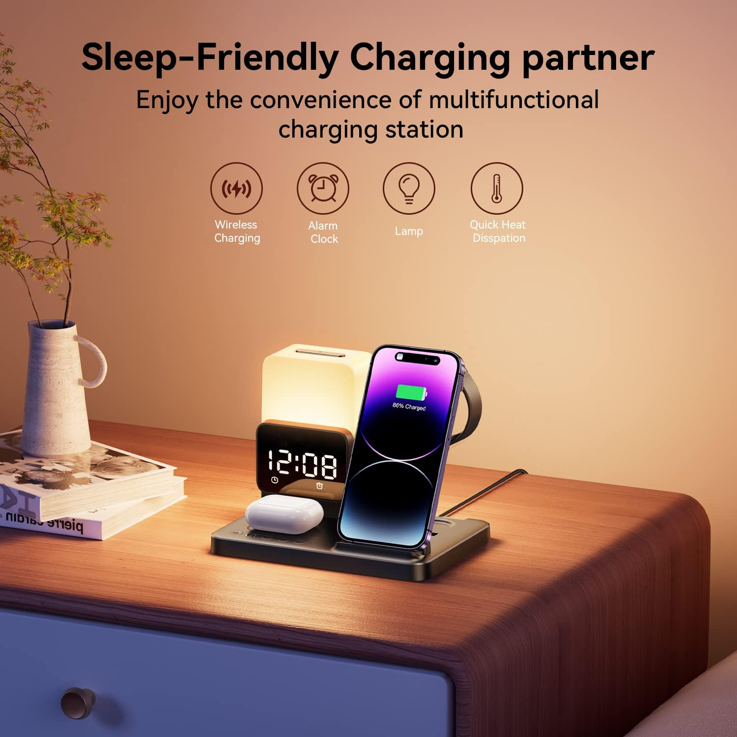 6 In 1 Foldable Lamp Wireless  - Smartwatch X12 review and price