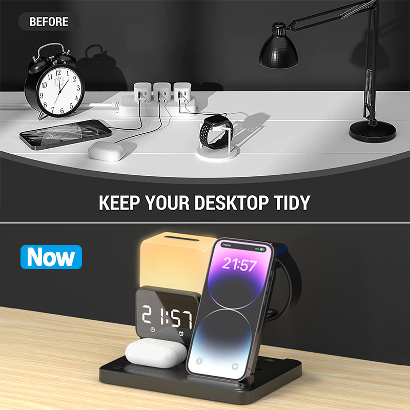 6 In 1 Foldable Lamp Wireless  - Smartwatch X12 review and price